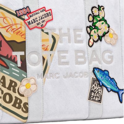 THE CAMP PATCHWORK DENIM LARGE TOTE BAG